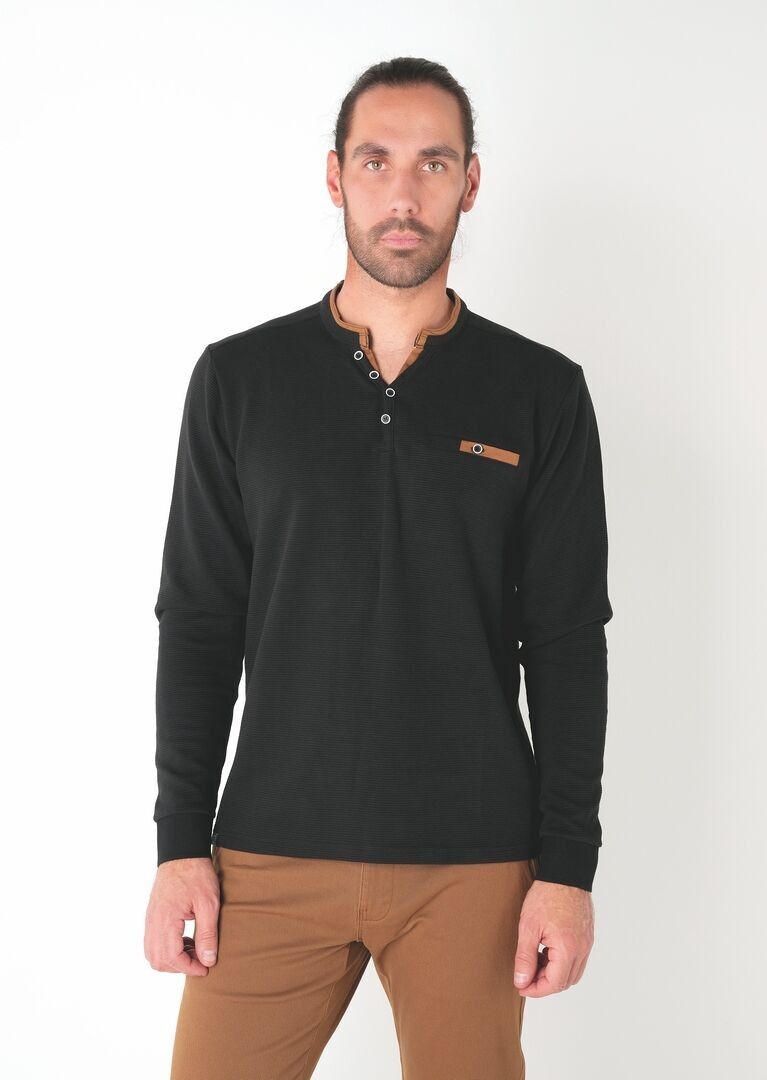 Y-neck T-shirt Stripes OTTOMAN 91365