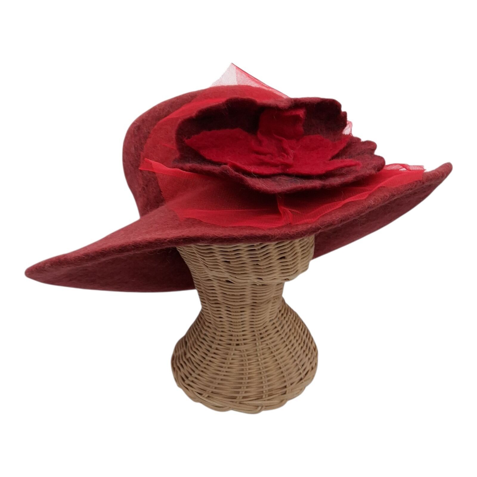 chapeau feutré à la main en pure laine de mouton