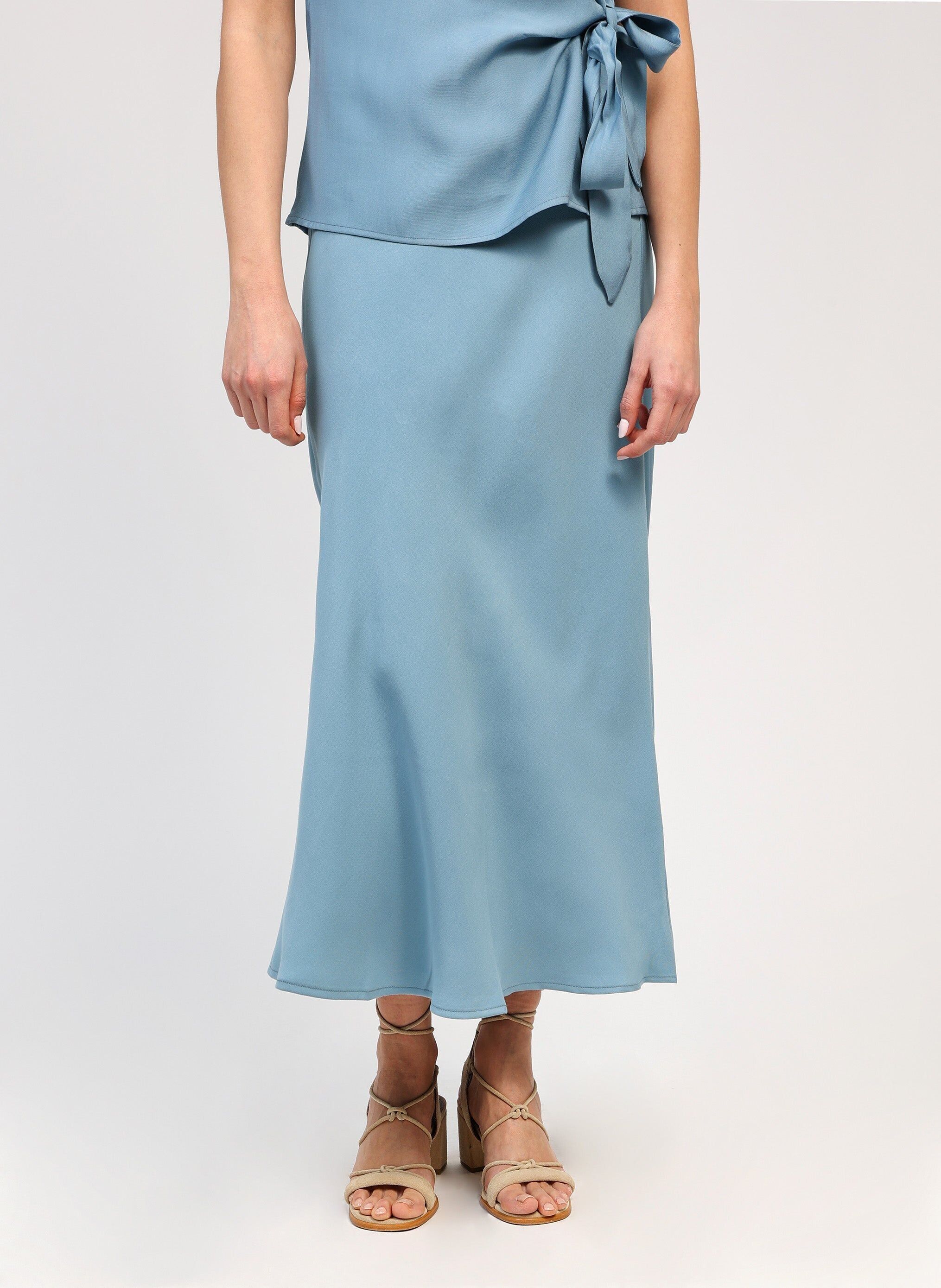 GONNA MIDI GALVY azzurro cielo