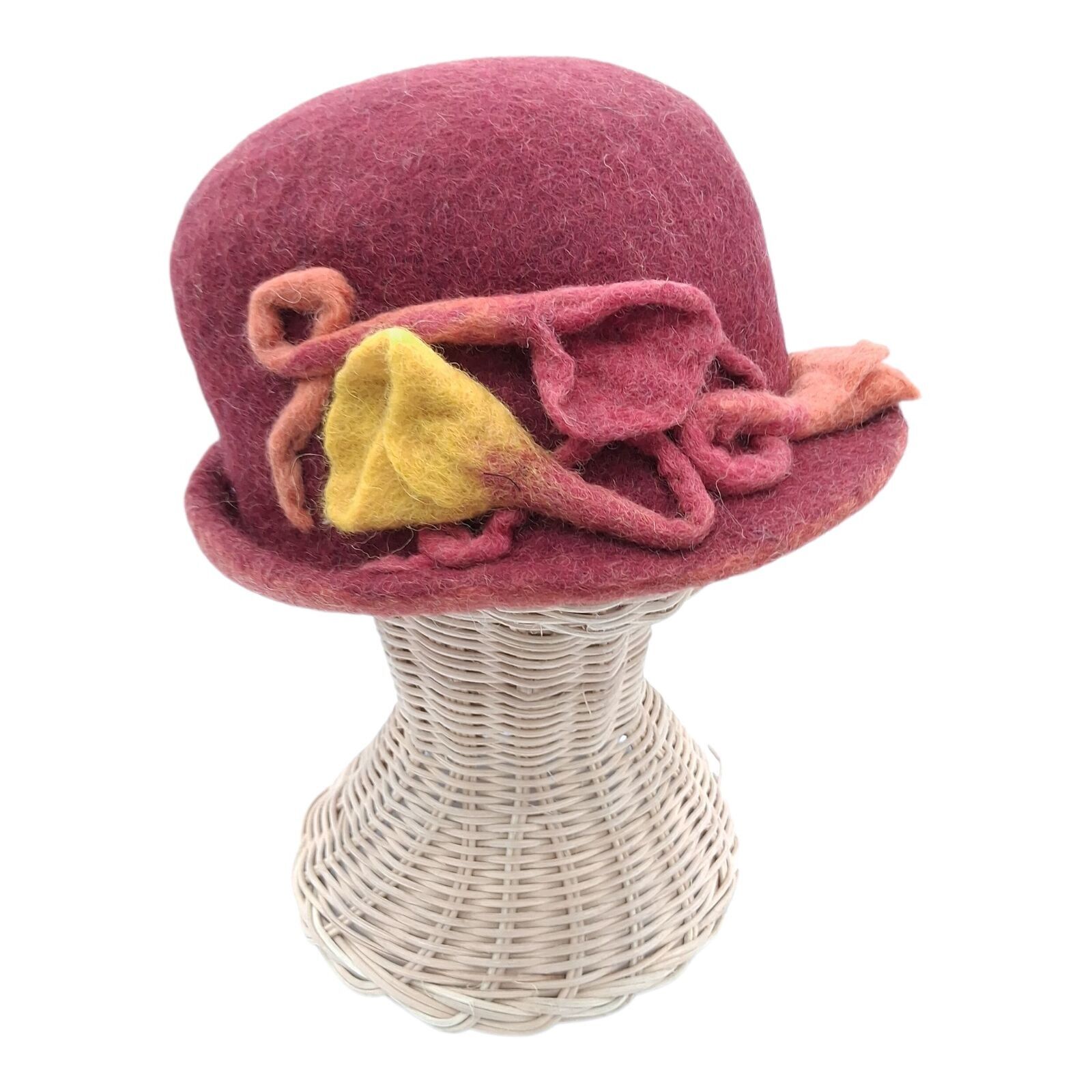 chapeau feutré à la main en pure laine de mouton