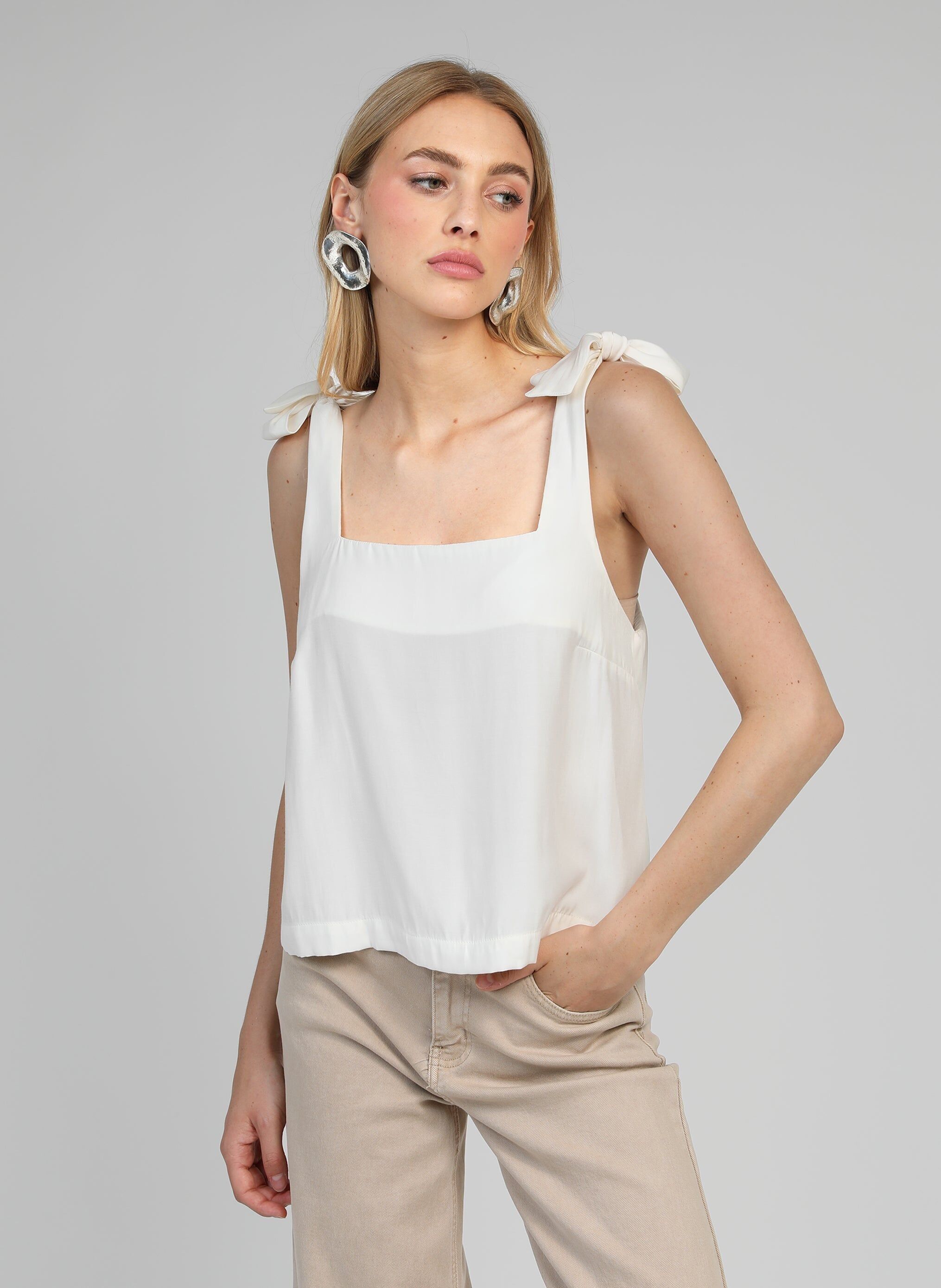 CANOTTA KONY bianco sporco