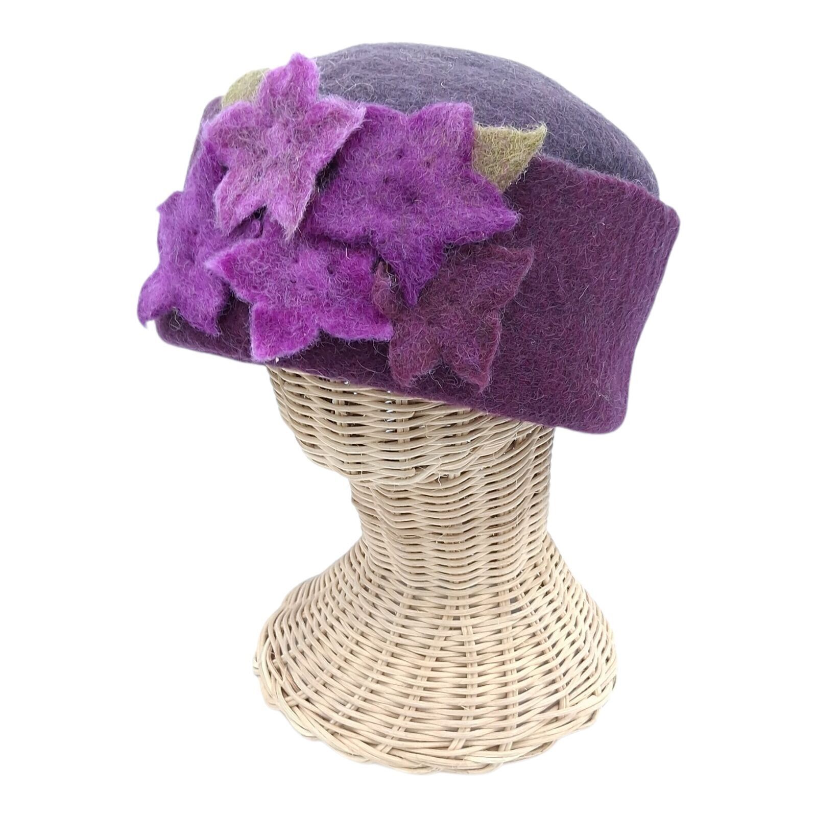 chapeau feutré à la main en pure laine de mouton