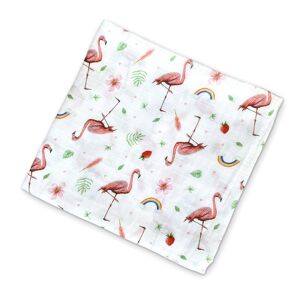 Couverture d'emmaillotage XL pour bébé flamant rose - 120cm