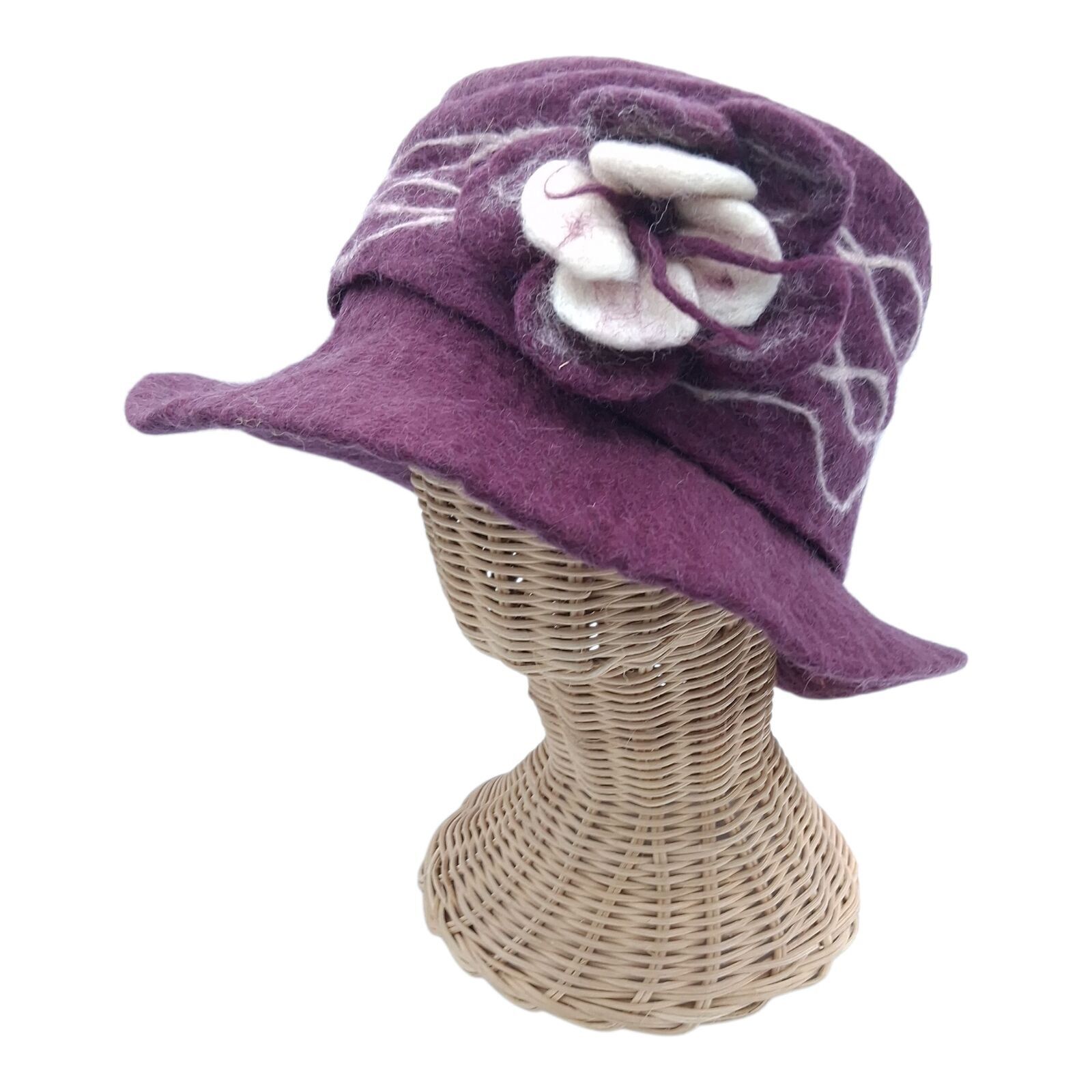 handgefilzter Hut aus reiner Schafwolle