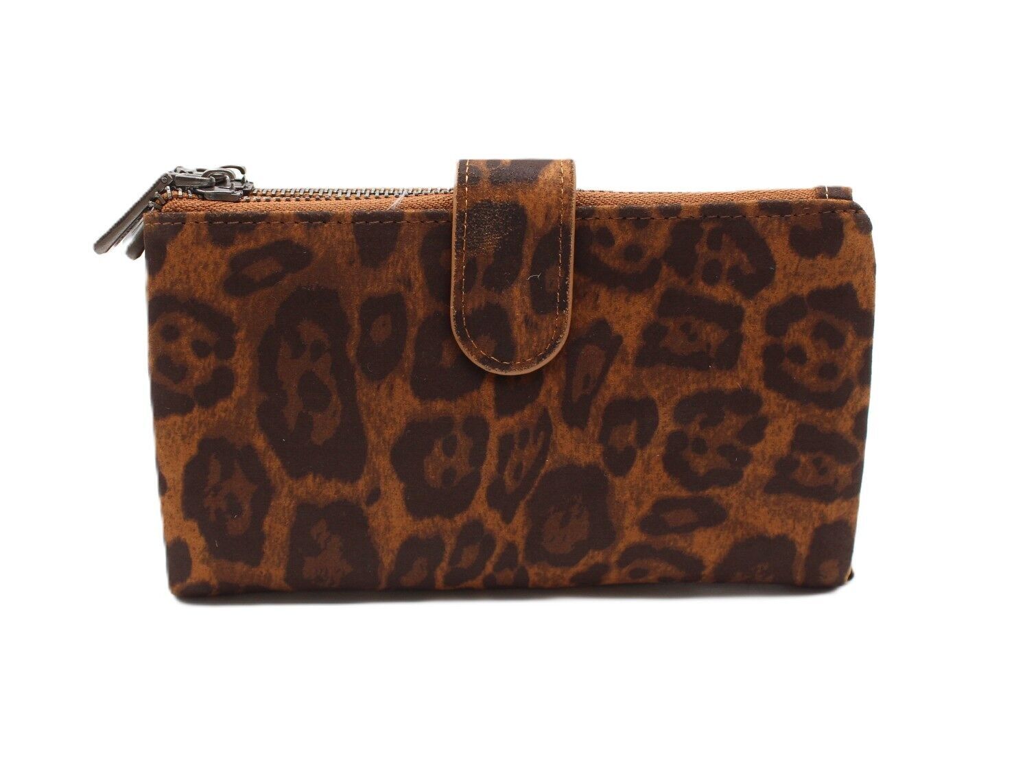 Grand porte monnaie aspect léopard