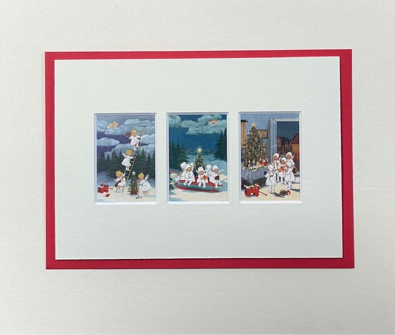 Carte Passe-Partout Noël - Les anges