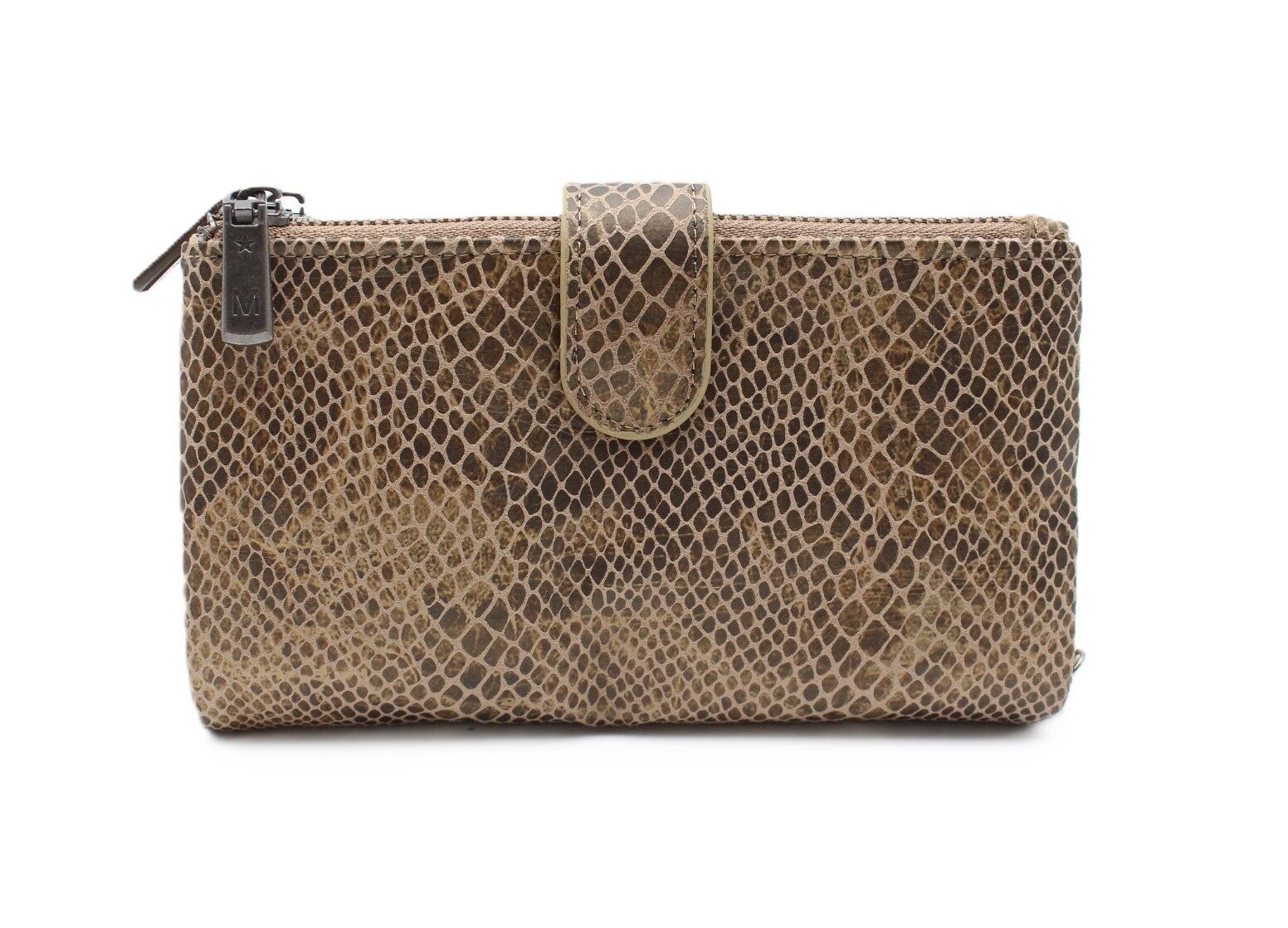 Große Geldbörse in Schlangenoptik