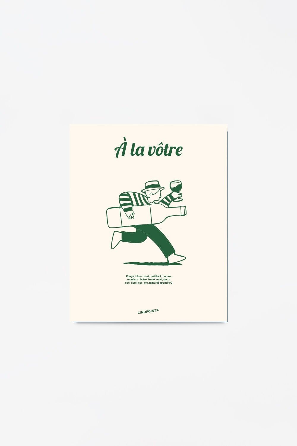 Poster A la Vôtre decorazione Idea regalo di Natale