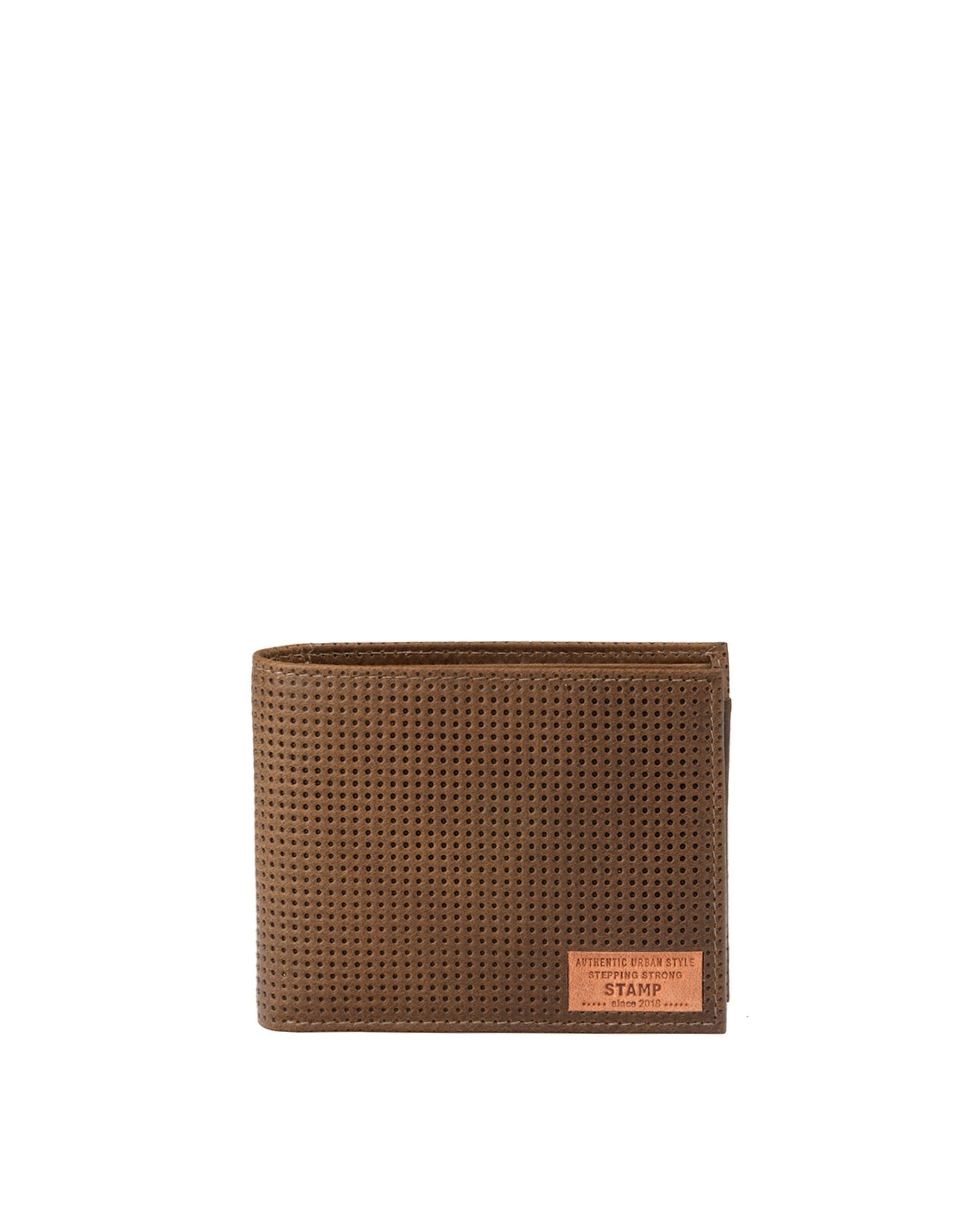 Portafoglio da uomo STAMP ST5186, in pelle puntinata