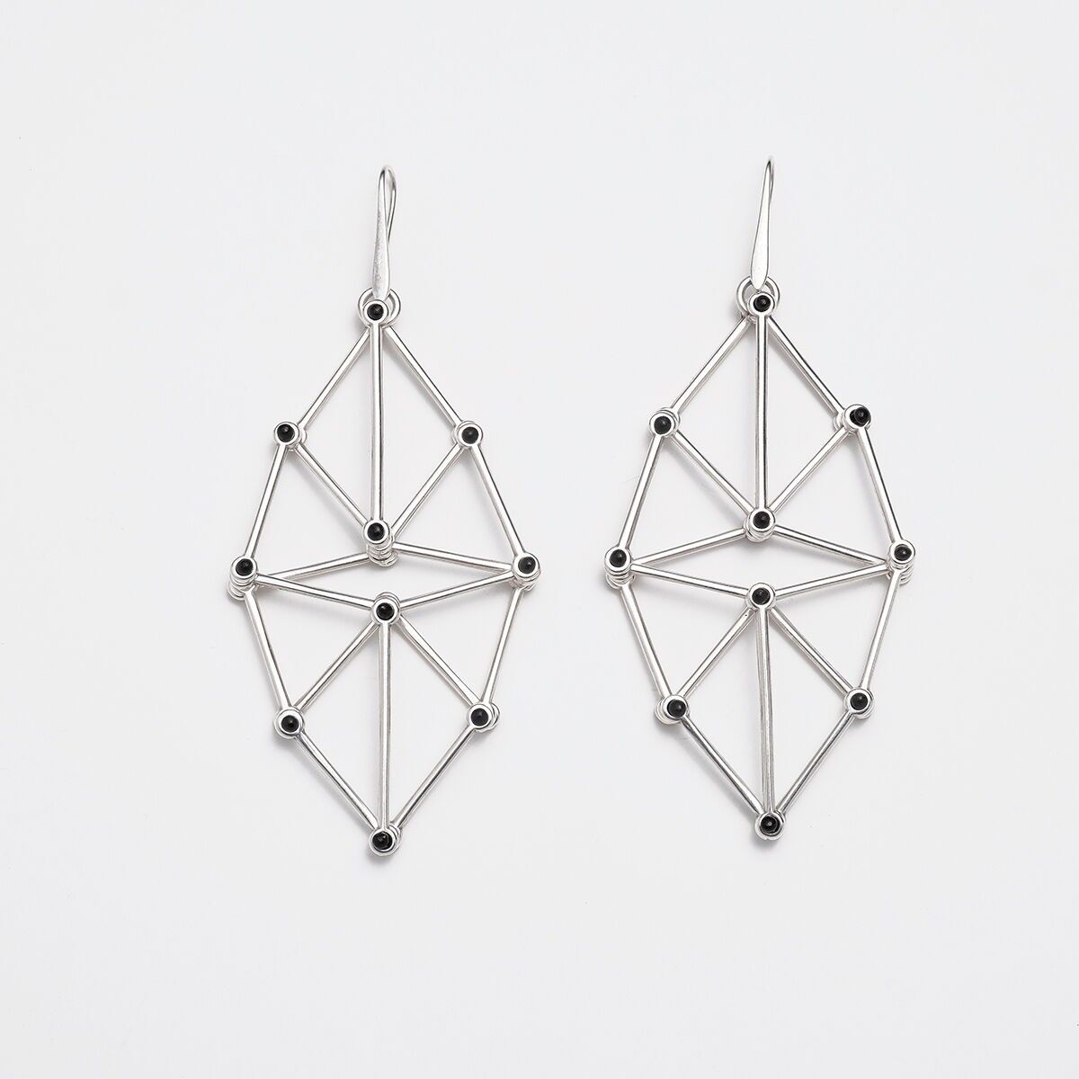 Orecchini in metallo Web