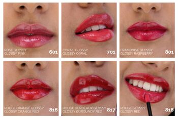 Gloss naturel & vegan 817 ROUGE BORDEAUX GLOSSY "KEEP YOUR CHIN UP" 4