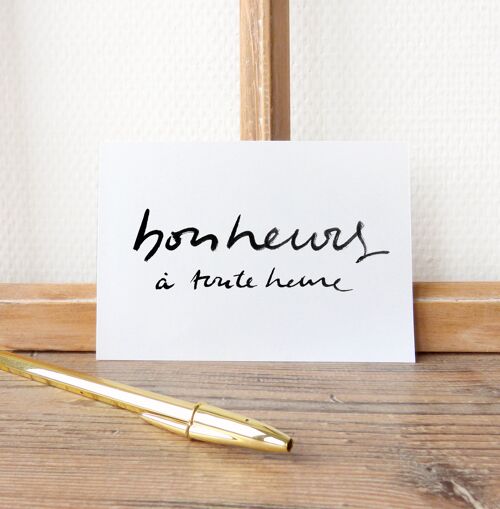 Carte postale "Bonheur à toutes heures"