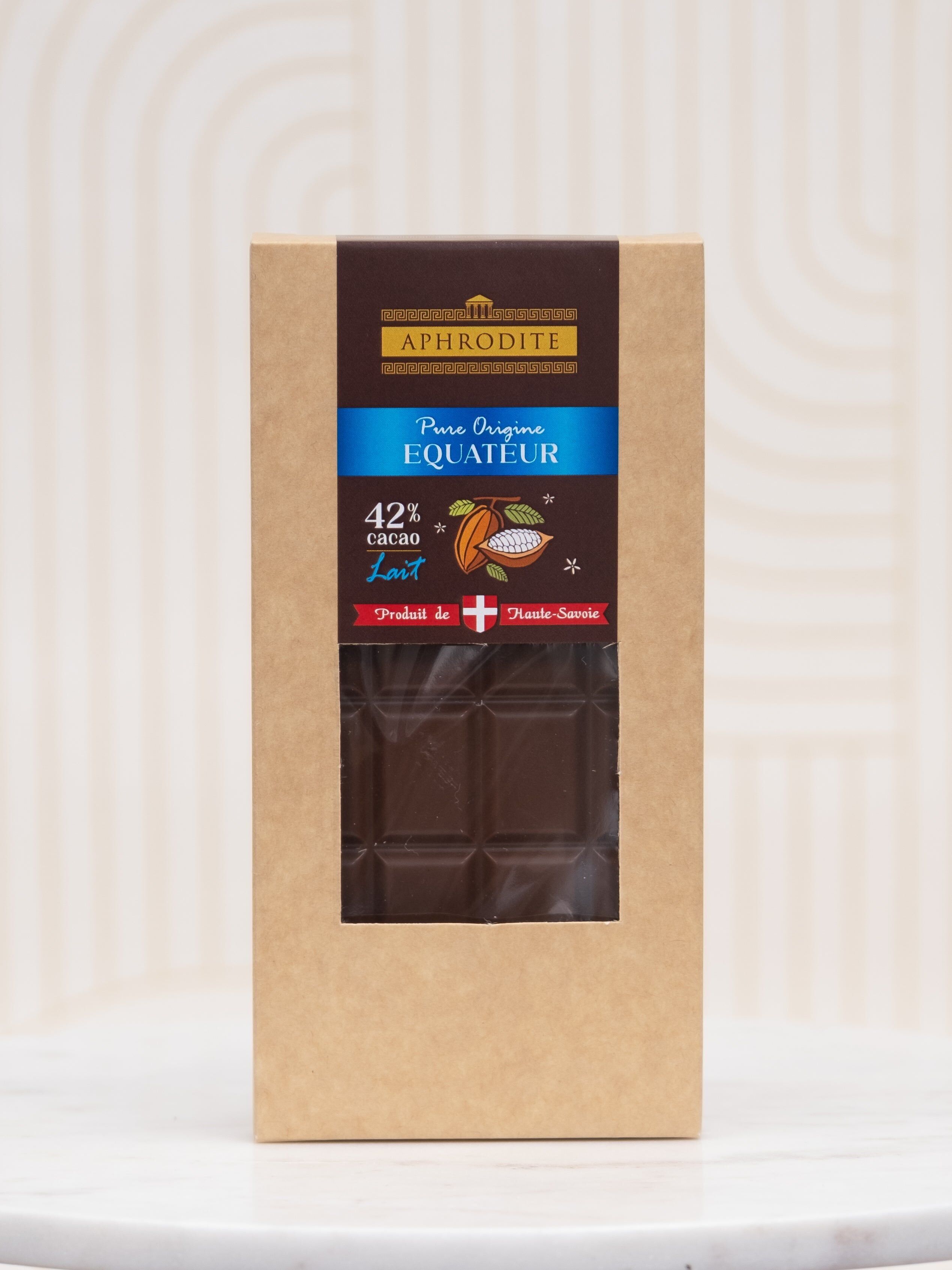 Pure origin milk chocolate bar from Ecuador 42%