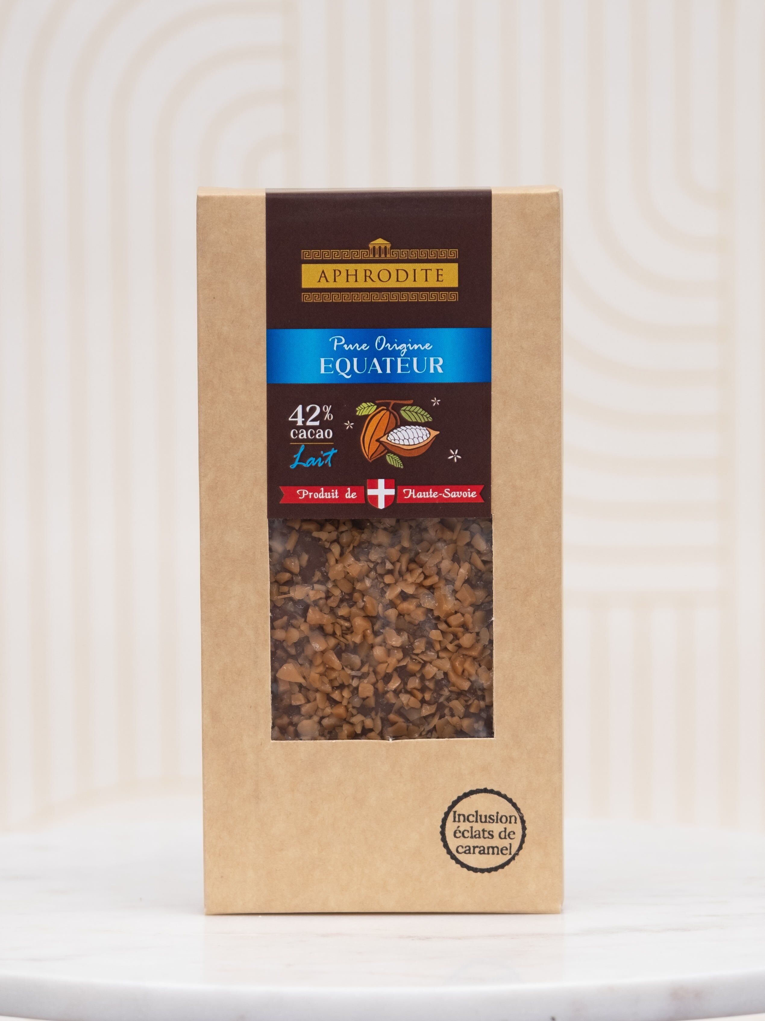 Pure origin Ecuador 42% milk chocolate bar with inclusions