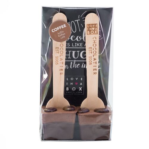 Hot Chocolate Spoons Dark Coffee - dark chocolate spoons with coffee