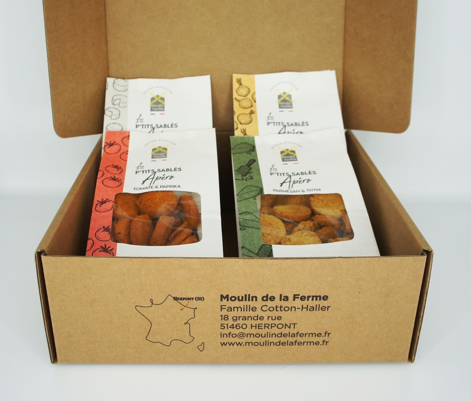 Little Apéro Shortbreads - Assortment of our 4 bestsellers