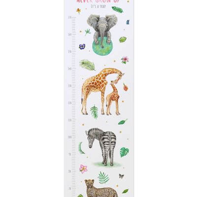 Toise de croissance Enfant jungle rose