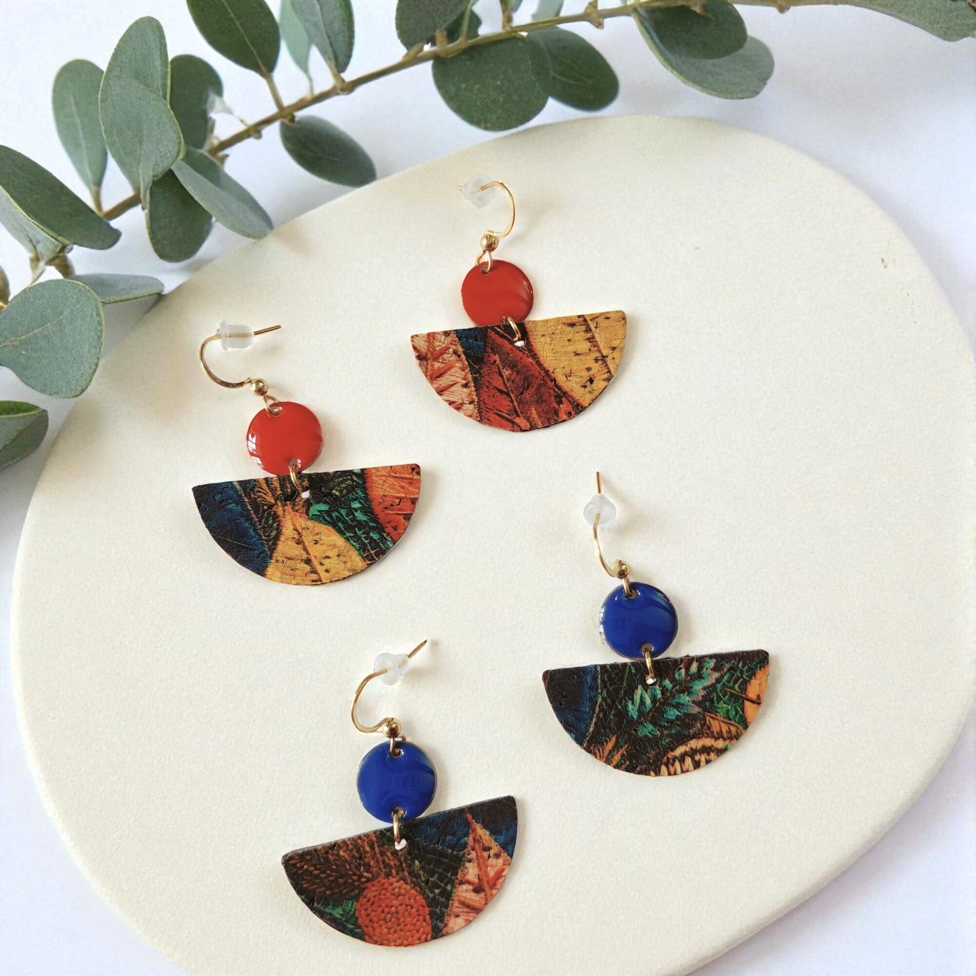 Orecchini in sughero Gaia