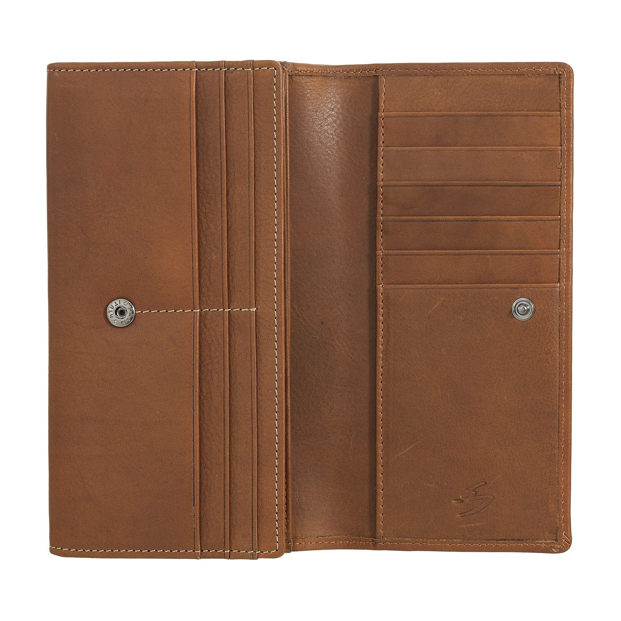 Portafoglio in pelle da donna Nuvola Pelle Multi Cards Marrone