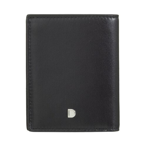 Portafoglio piccolo da uomo in pelle Dudu Bifold Nero_giallo brillante