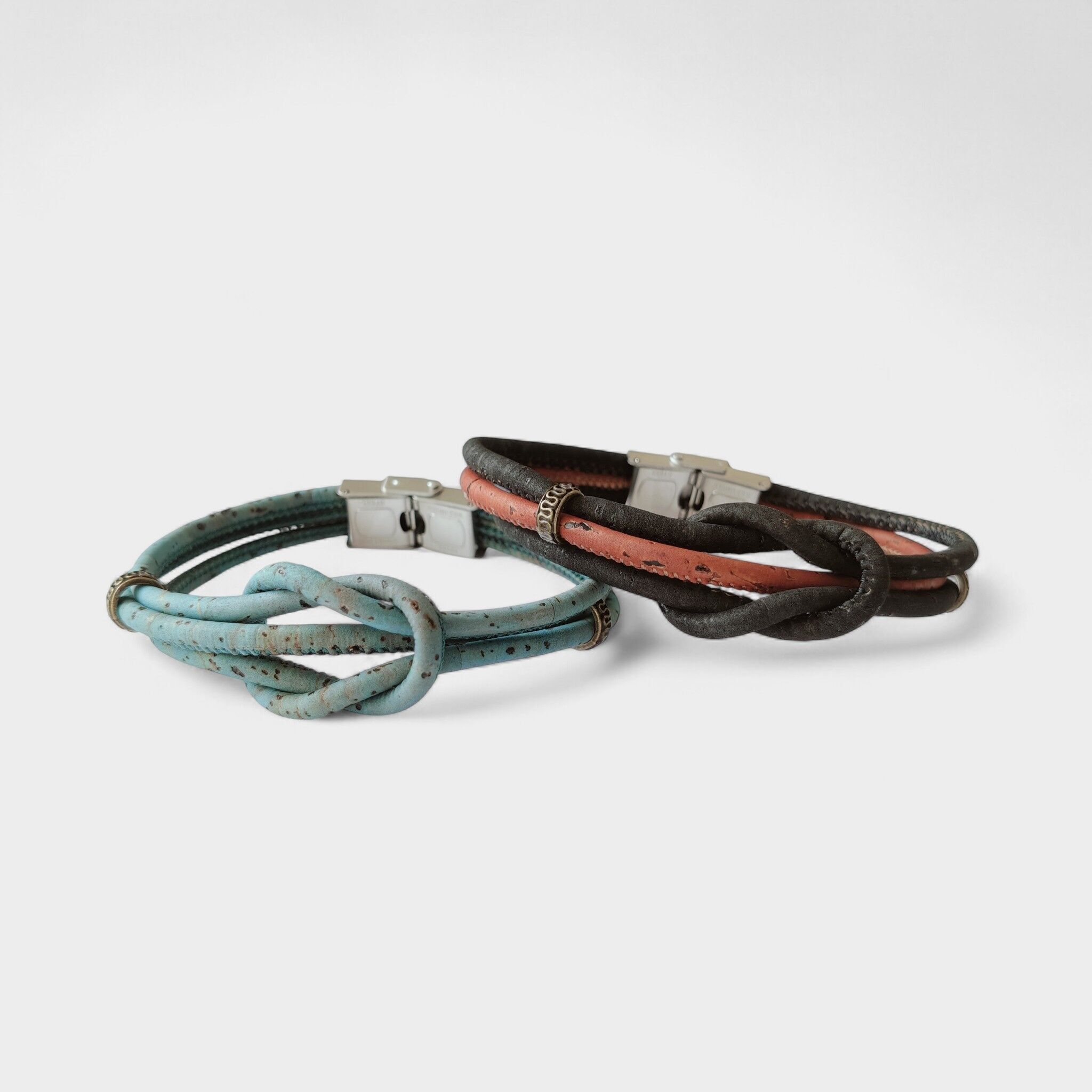 Bracciale in sughero da uomo Yann - Gioielli vegani