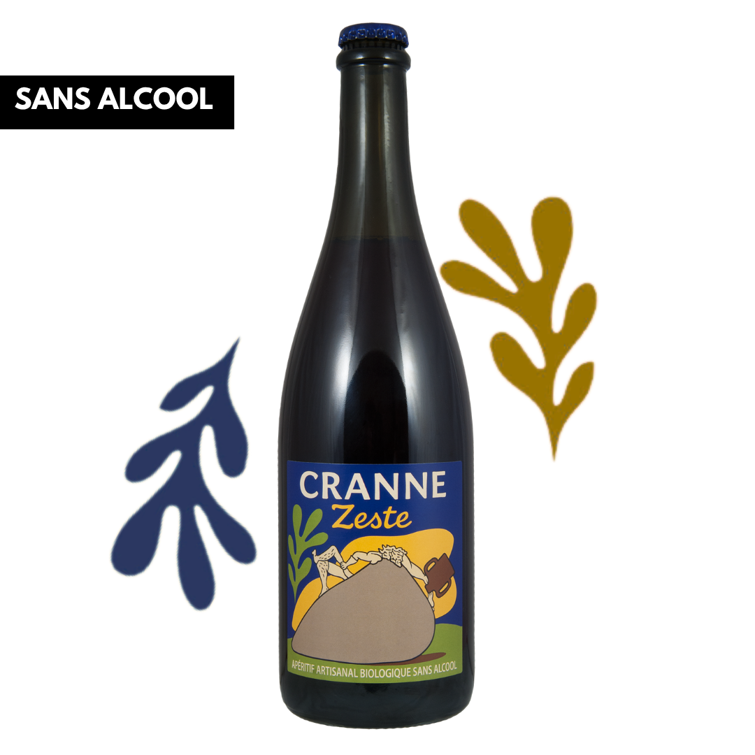 Organic, handcrafted, non-alcoholic sparkling beverage "Crane Zeste", 75cl