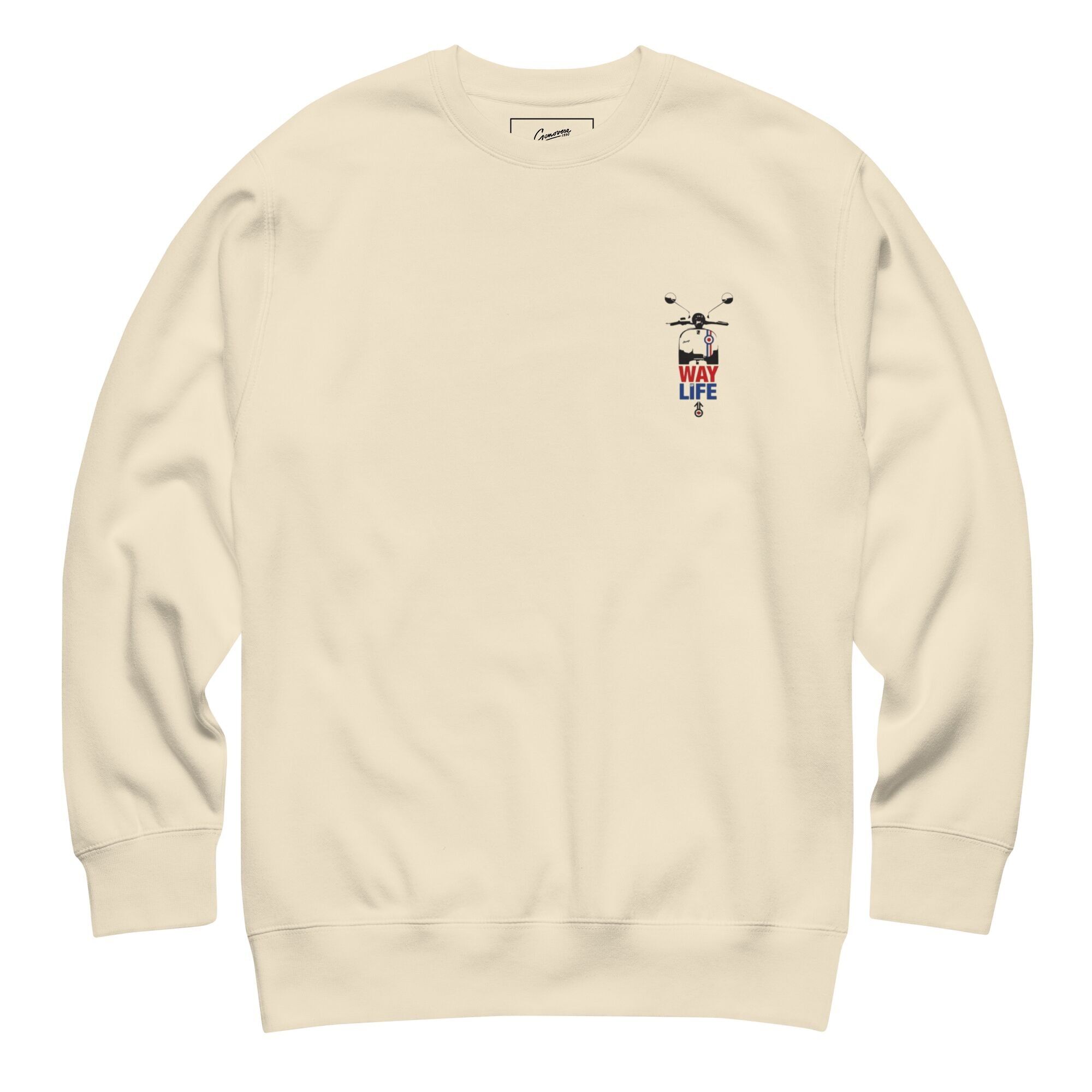 Sudadera Old Generation Scooter en color crema