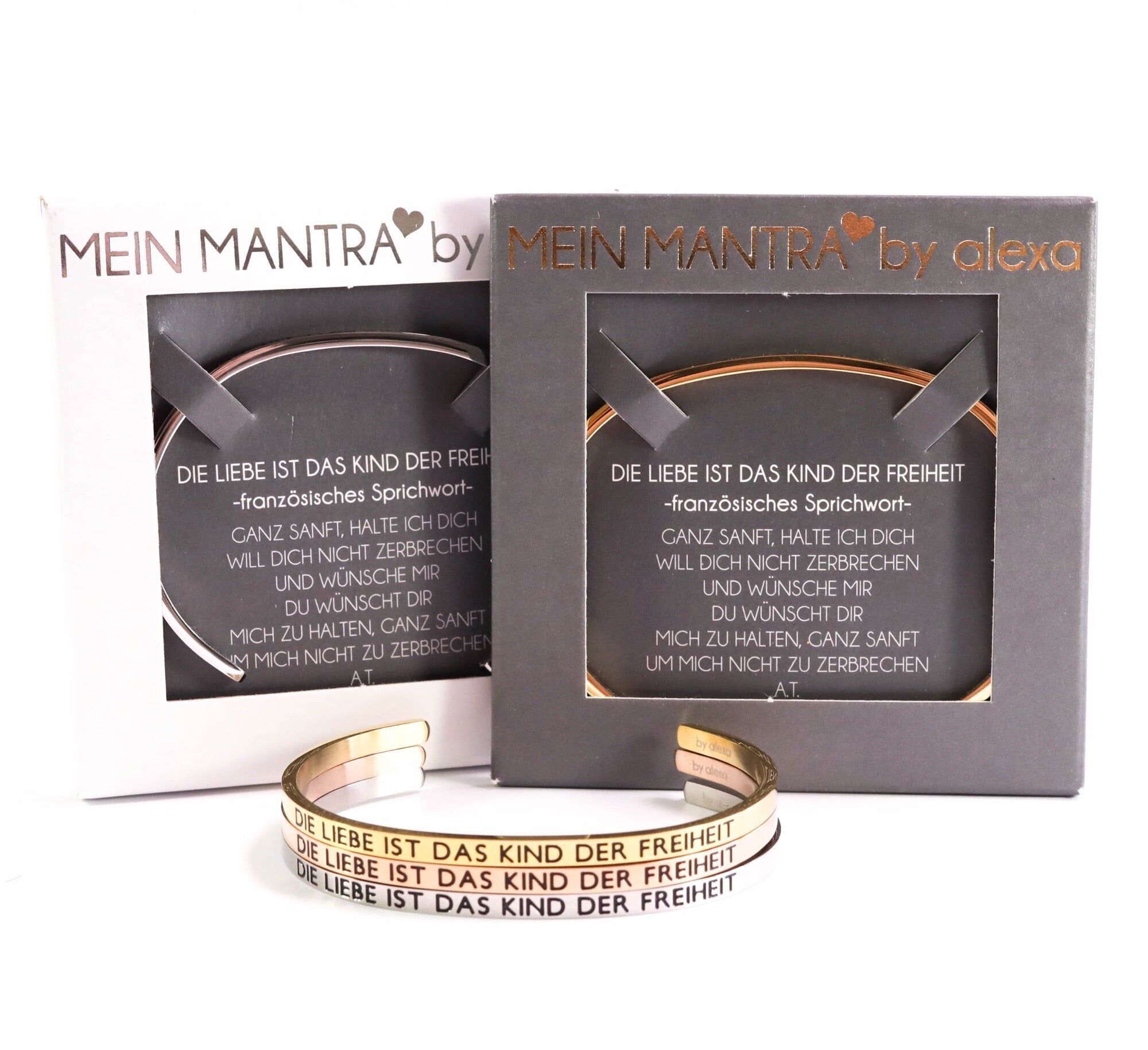 BRACCIALE MANTRA - L'AMORE È IL FIGLIO DELLA LIBERTÀ