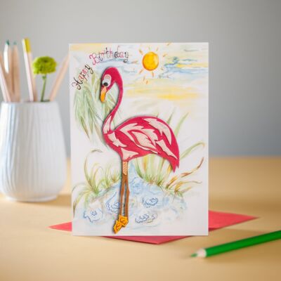 Flavi Le Flamant Rose Cartes De Vœux