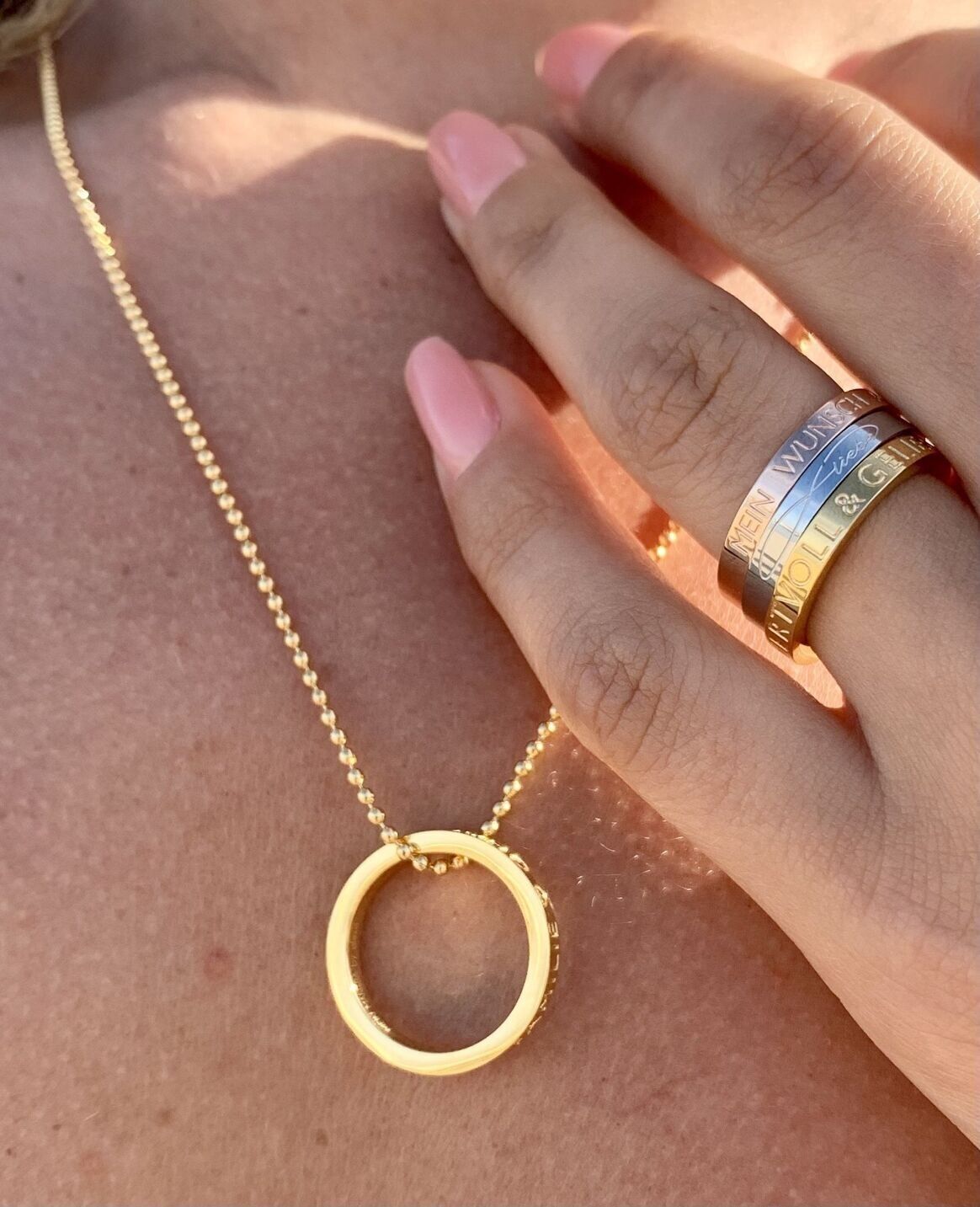 Bague Mantra - VIVRE AIMER RIRE DANSER ET CHANTER