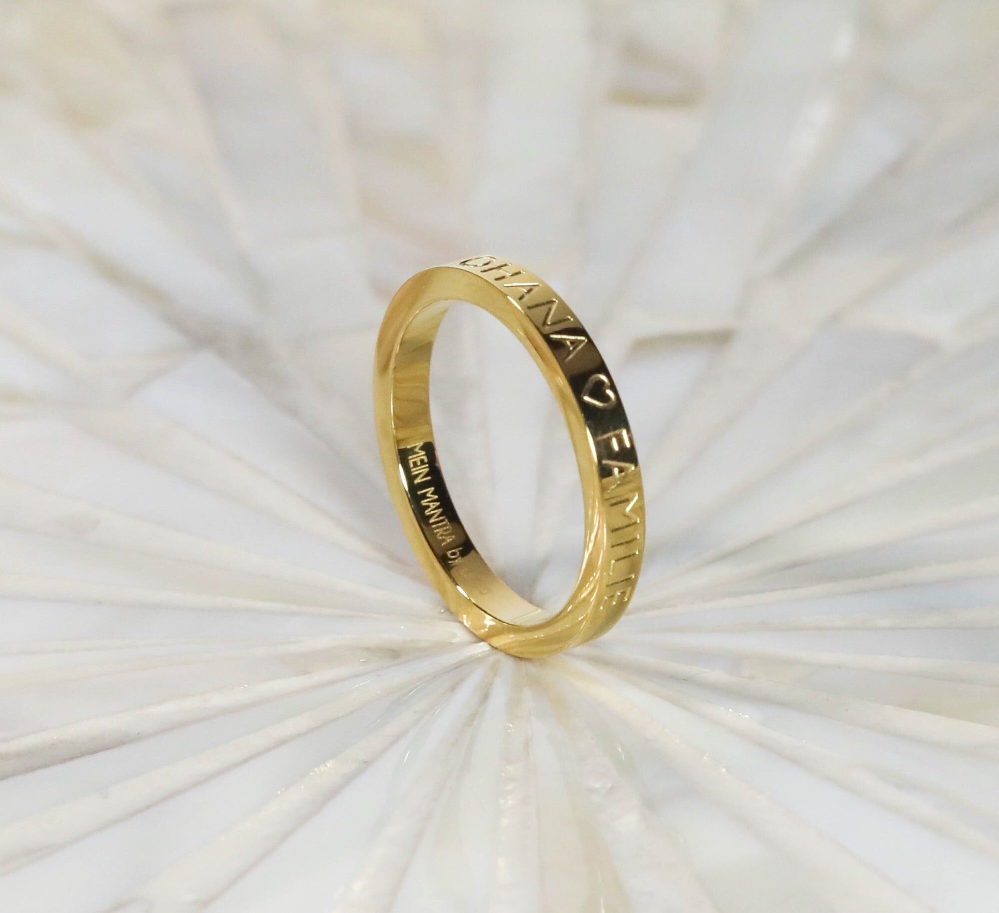 Anello Mantra - FAMIGLIA OHANA (SIMBOLO DEL CUORE)