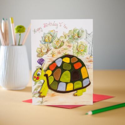 Theodore The Tortoise Greetings Card