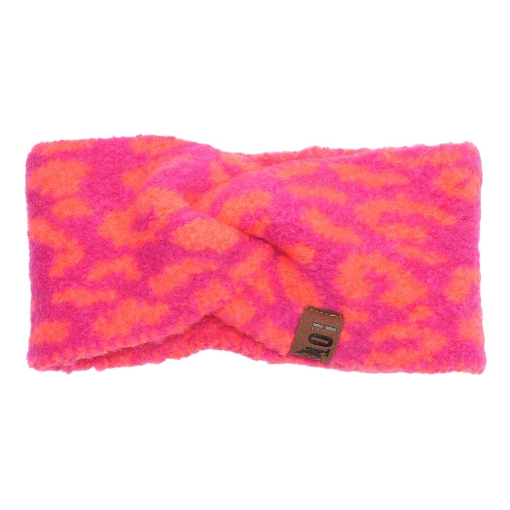 Diadema Pip Leopardo Fucsia