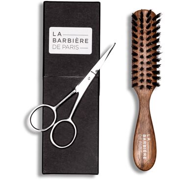 Kit Duo Barbe & Moustache - Ciseaux & Brosse