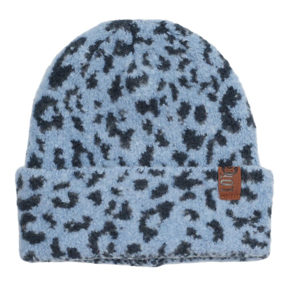 Berretto Suus Leopard Blue