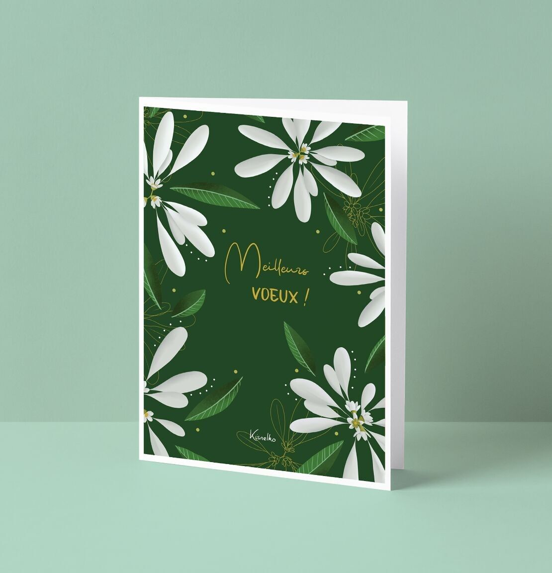 Carte de voeux (doppelt) – Meilleurs voeux