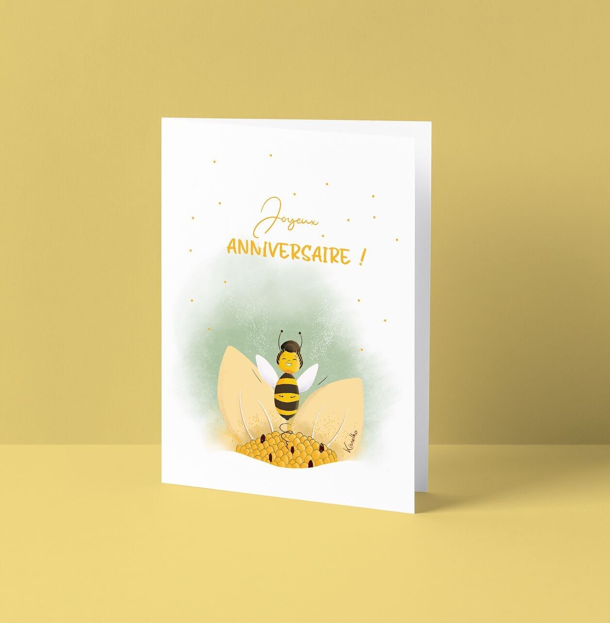 Carta d'anniversario - abeille