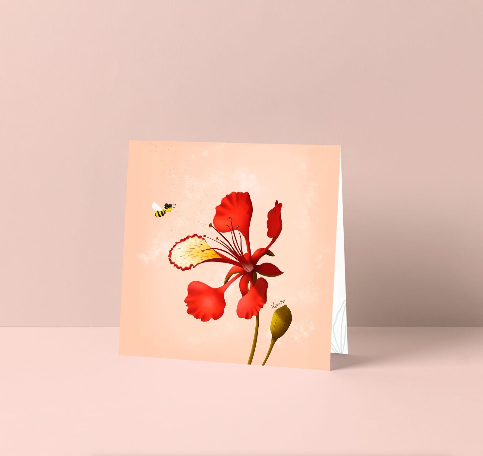 Carte de voeux - Flamboyant