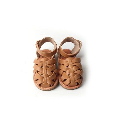 Sandali zingari in legno di sandalo - Suola rigida per bambini