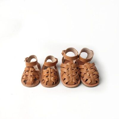 Sandali zingari in legno di sandalo - Suola morbida per bambini