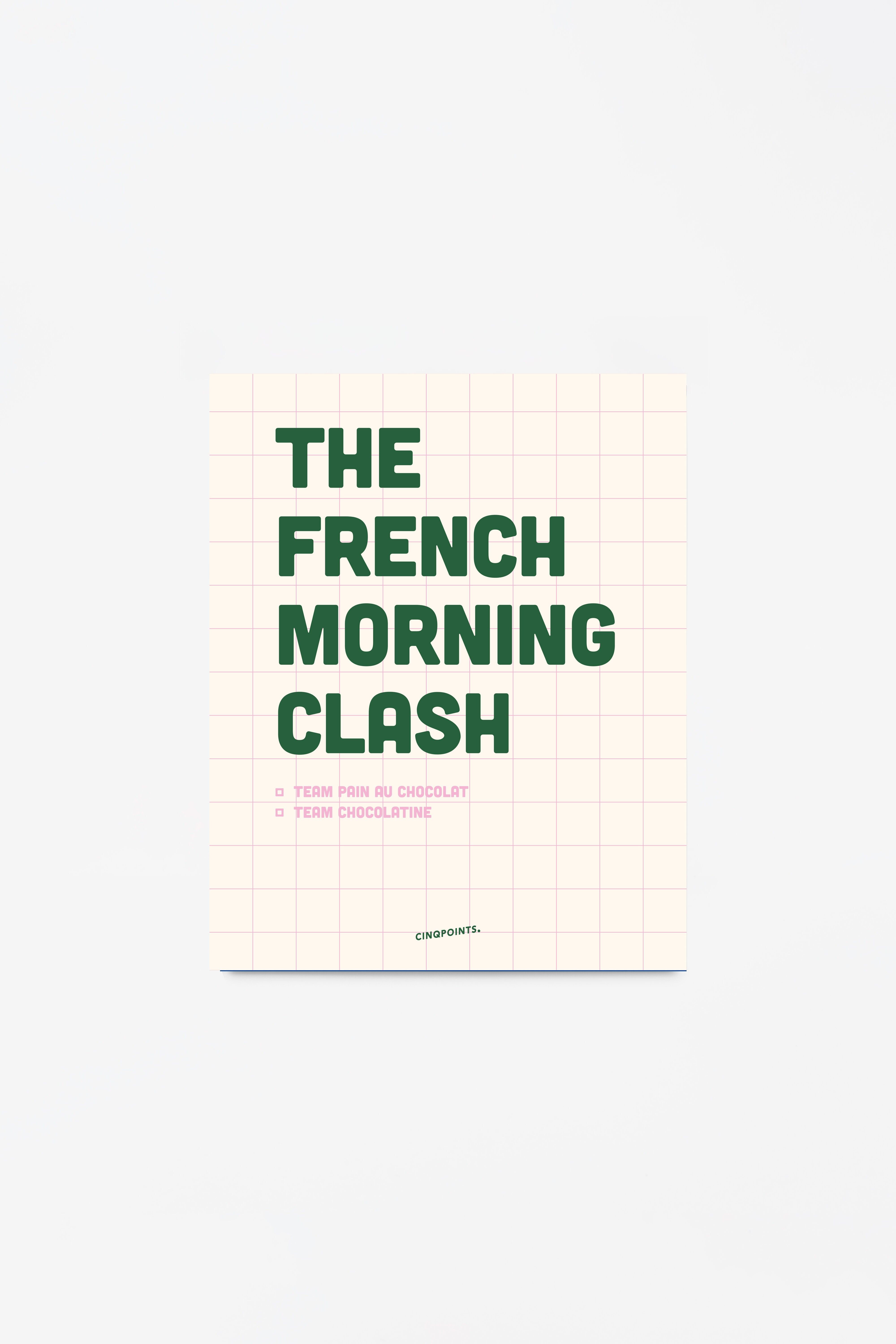 Decorazione per idea regalo di Natale con poster French Morning Clash