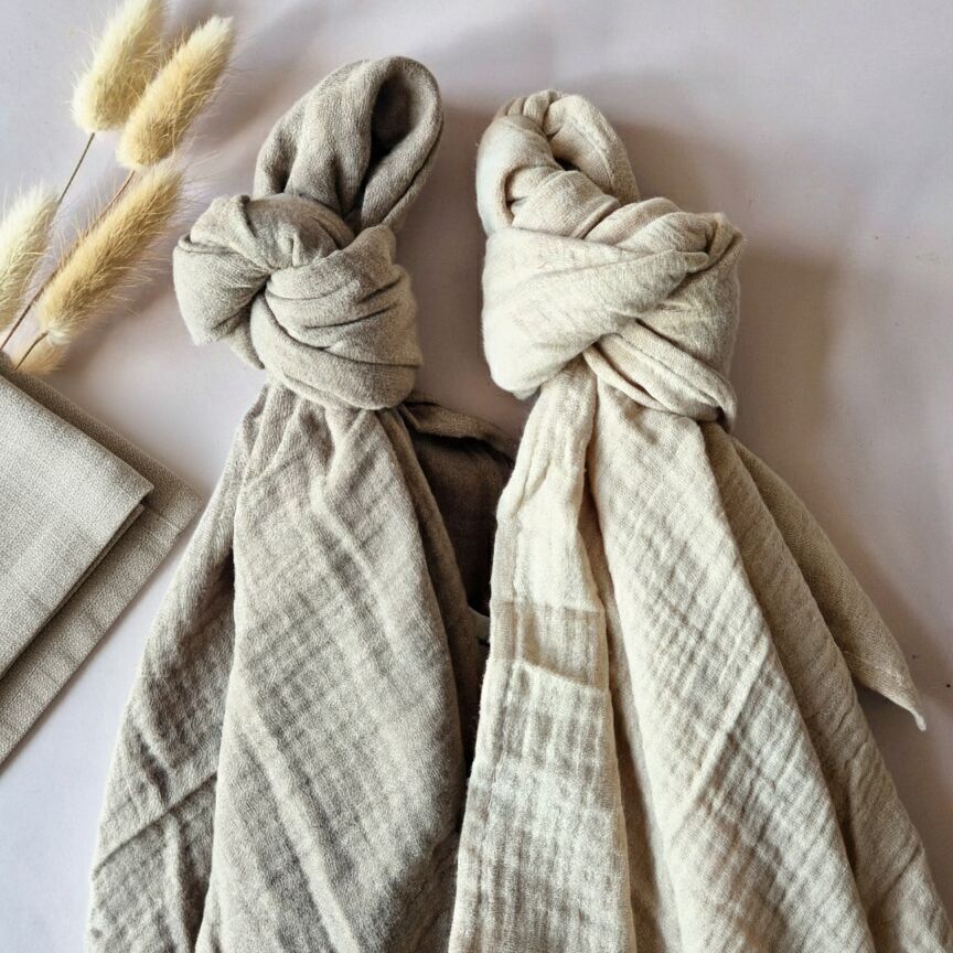 Panni idrofili XL – set da 2 (100x90 cm) - Beige e Sabbia