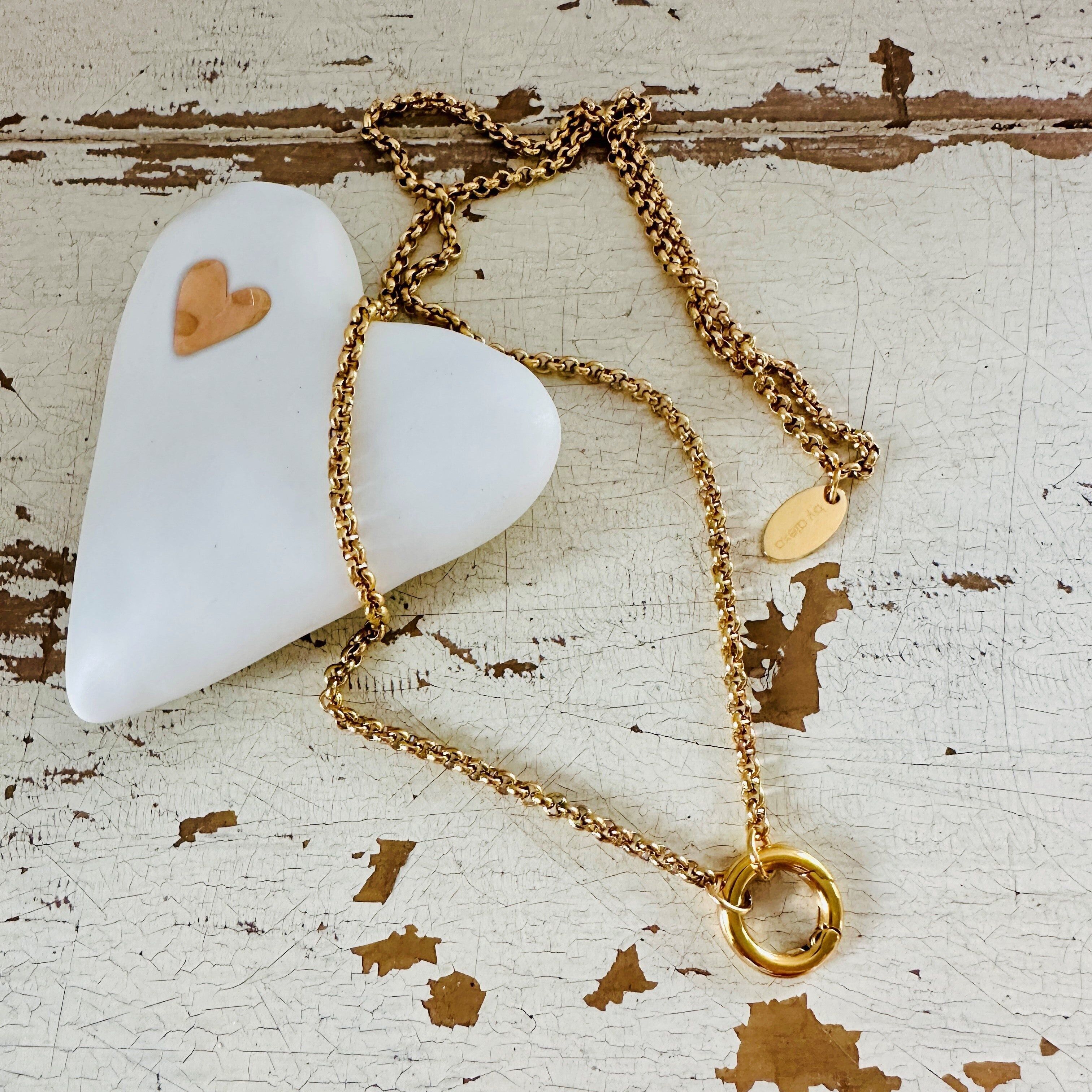 Collier à breloques avec mousqueton