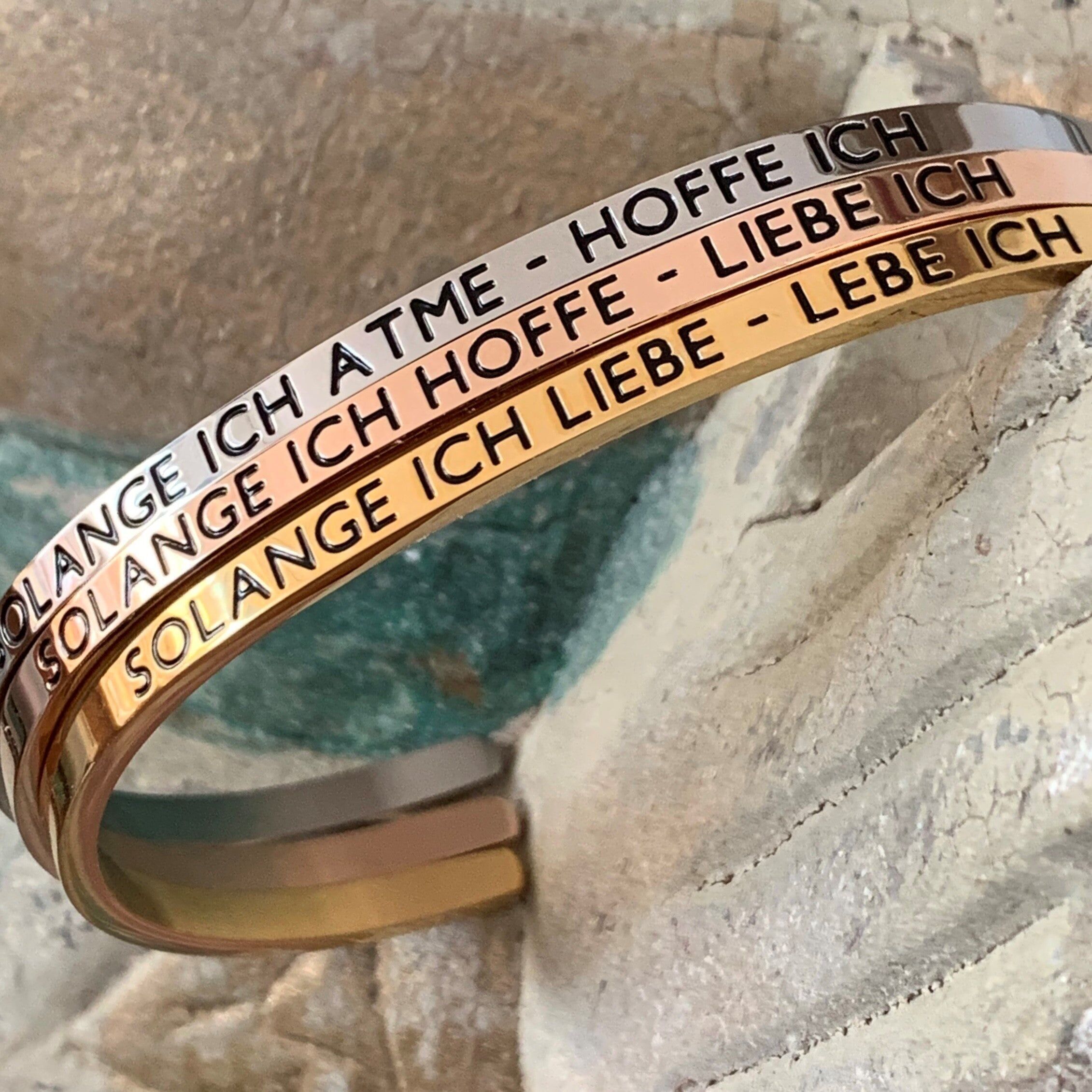 MANTRA BRACELET - AS LONG AS I LOVE - I LIVE