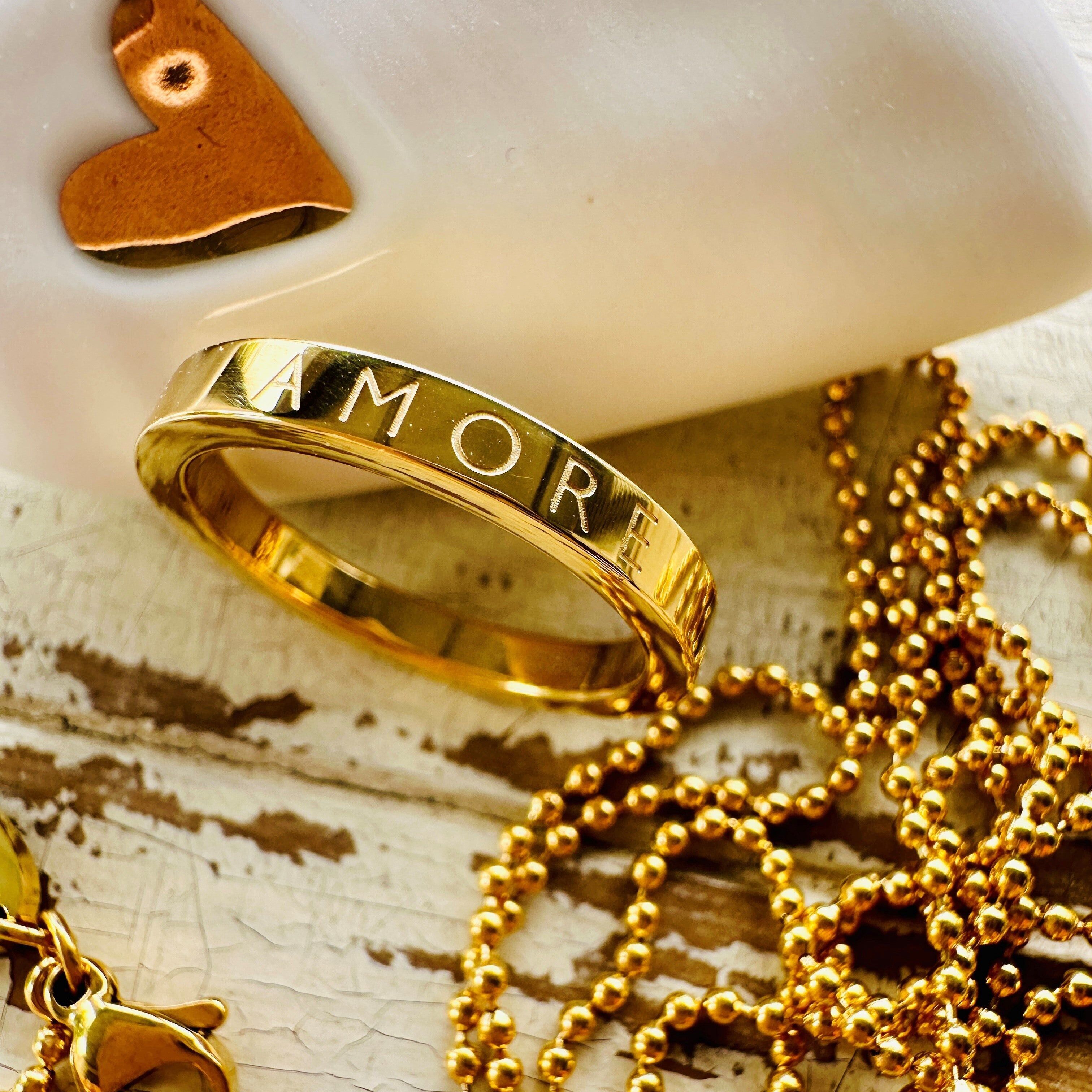 Bague Mantra - AMORE
