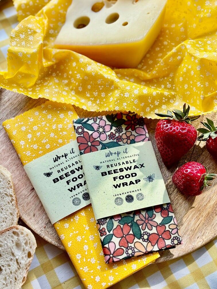 REUSABLE BEESWAX FOOD WRAP -  30X30 cm wrap