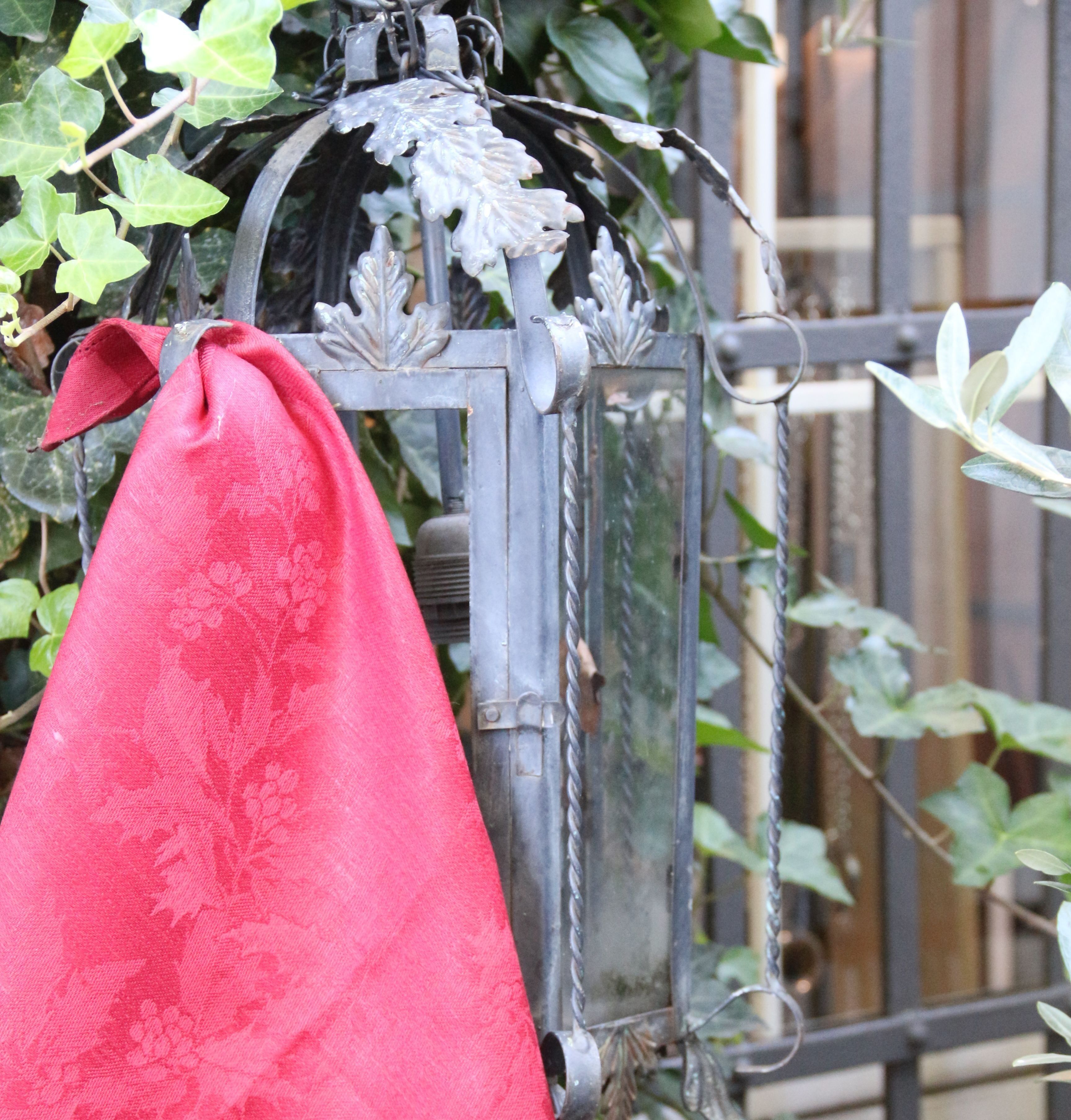 Linen napkin Xmas, red, 55x55cm