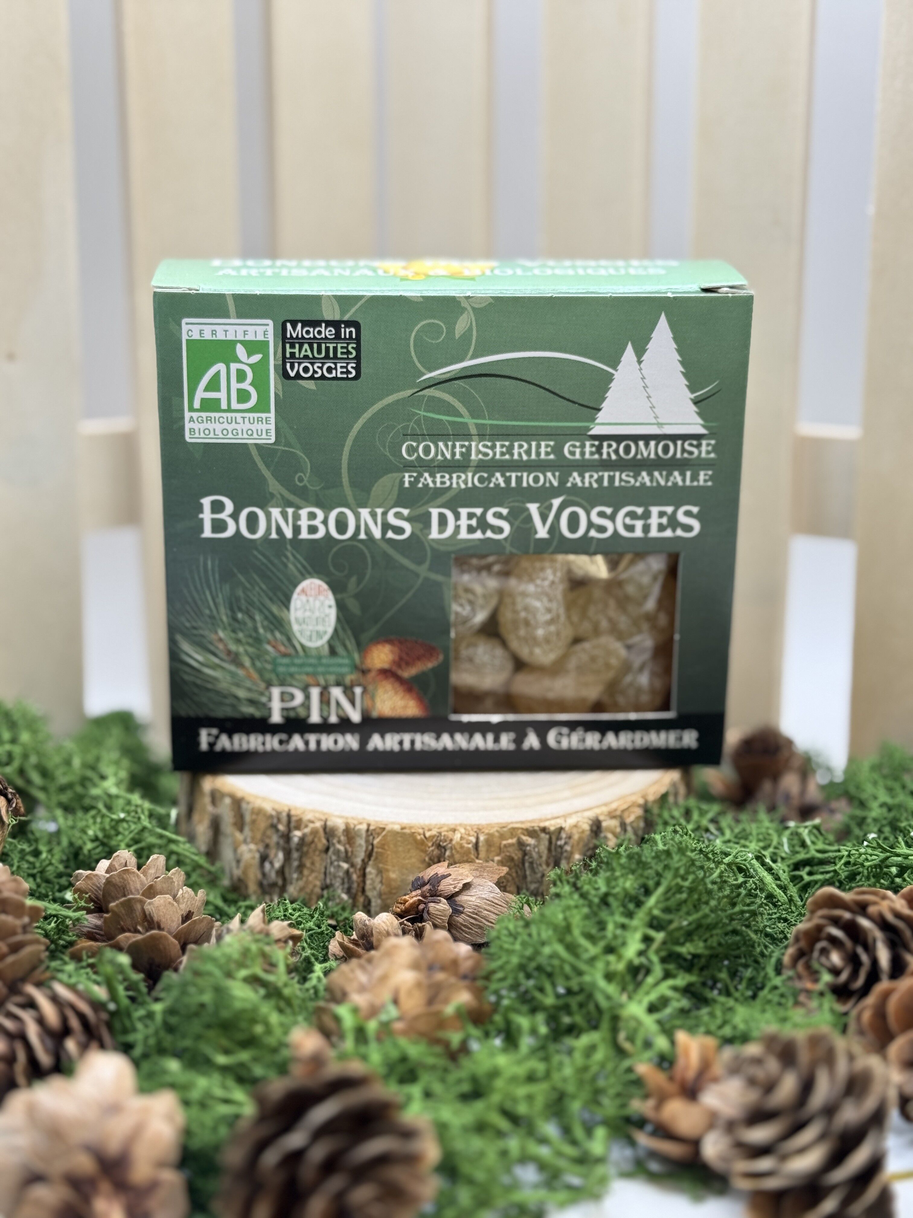 Bonbons Pin des Vosges (HE) - Boite carton 130 g