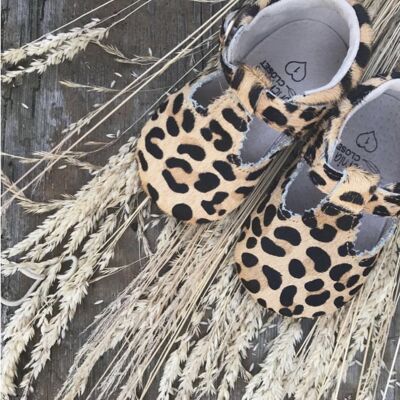 Wild One' Leopard T-bar Shoes - Baby Soft Sole
