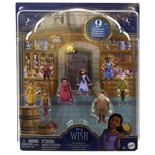 COFFRET  Disney Wish – Coffret Figurines (Pack 9 personnages)